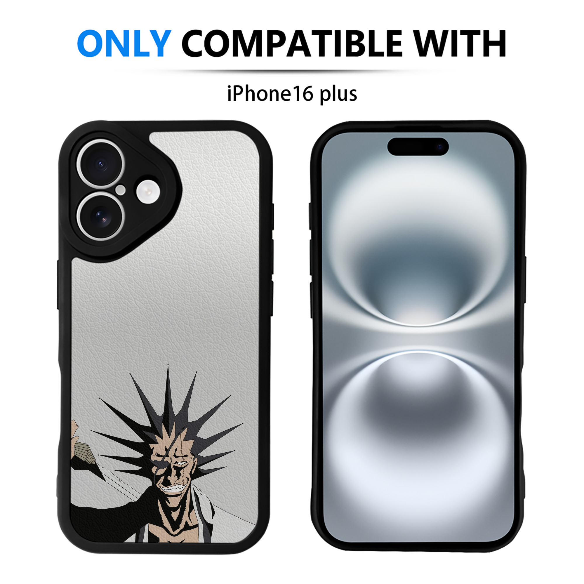 （画像用） ブリーチ BLEACH 【iPhone 16シリーズ対応】シリコンスマホケース（レザー調） 材質：シリコン